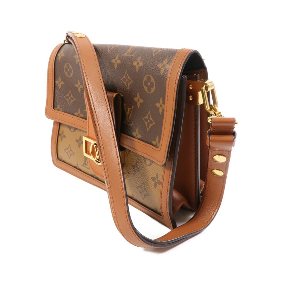 LOUIS VUITTON Monogram Reverse Dauphine MM金扣肩背袋-2