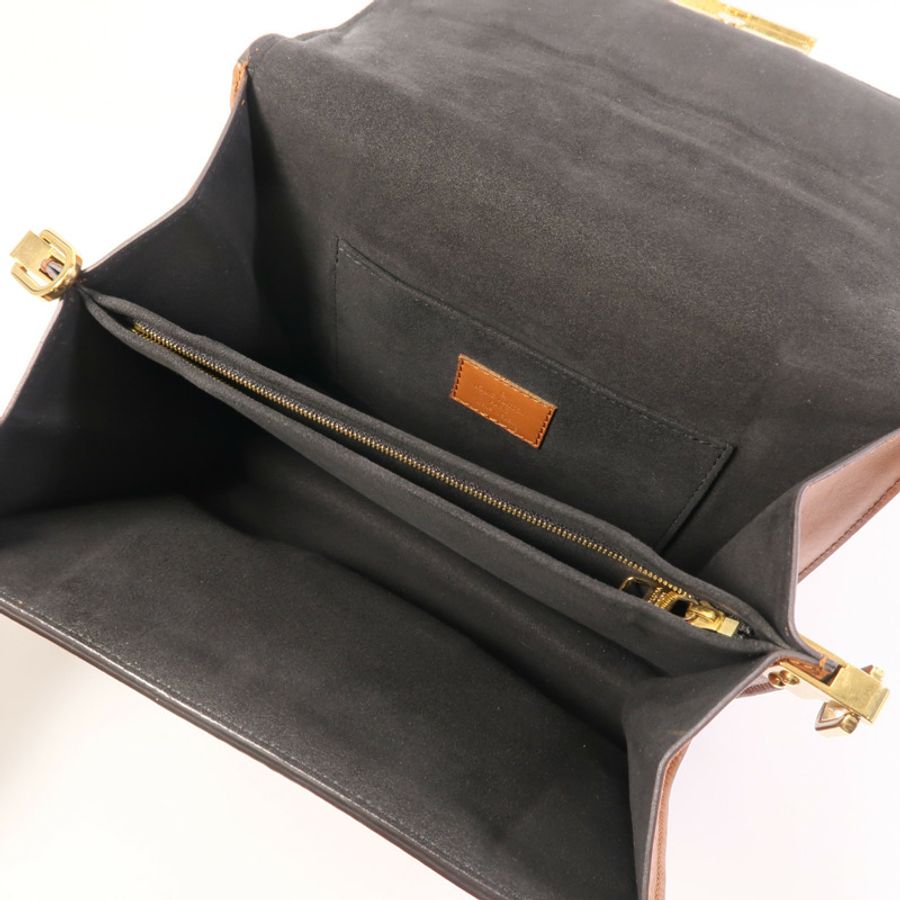 LOUIS VUITTON Monogram Reverse Dauphine MM金扣肩背袋-11