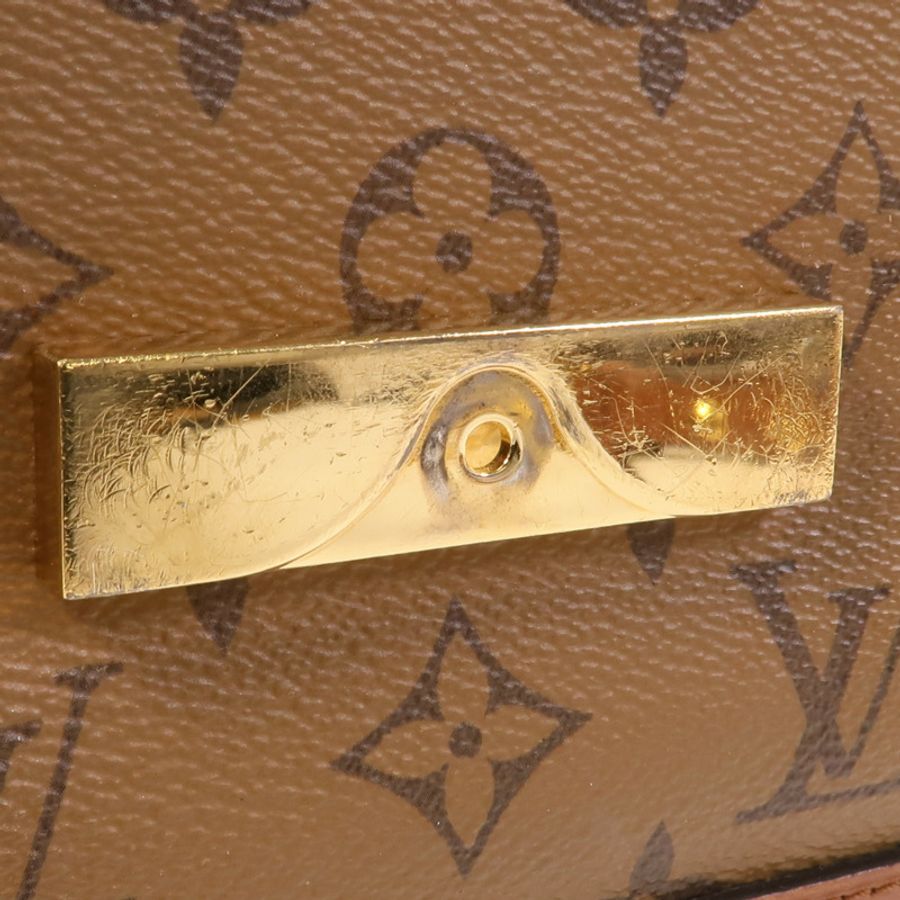 LOUIS VUITTON Monogram Reverse Dauphine MM金扣肩背袋-14