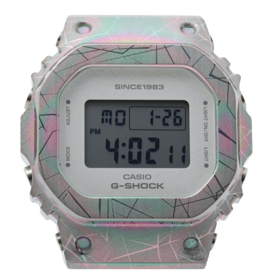卡西歐 G-SHOCK 40 週年紀念版探險家之石系列數位女錶 GMS5640GEM7JR 透明樹脂不鏽鋼-0
