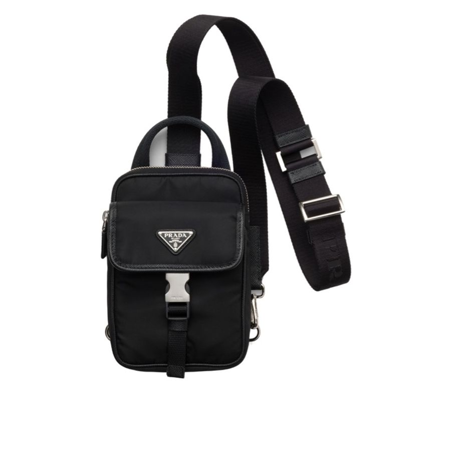 Prada 男士 Re-Nylon 和 Saffiano 手機包均碼碼11.5cm*4.5cm*17cm-4