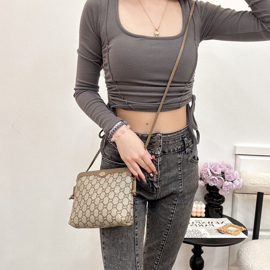 Gucci GG Supreme斜挎包 vintage 二手 中古 經典款🤎-3