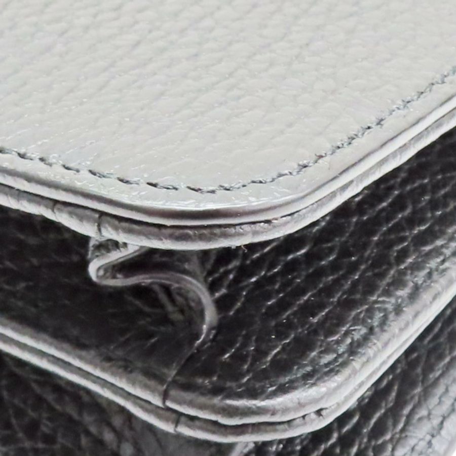 黑色 牛皮 互扣式G字 鏈帶 肩背包【GUCCI 古馳】 510304-10