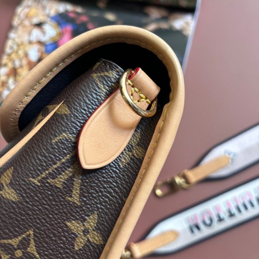::LOUIS VUITTON:: LV M45985 Diane花紋手提肩背兩用粉背帶法棍斜背包-17