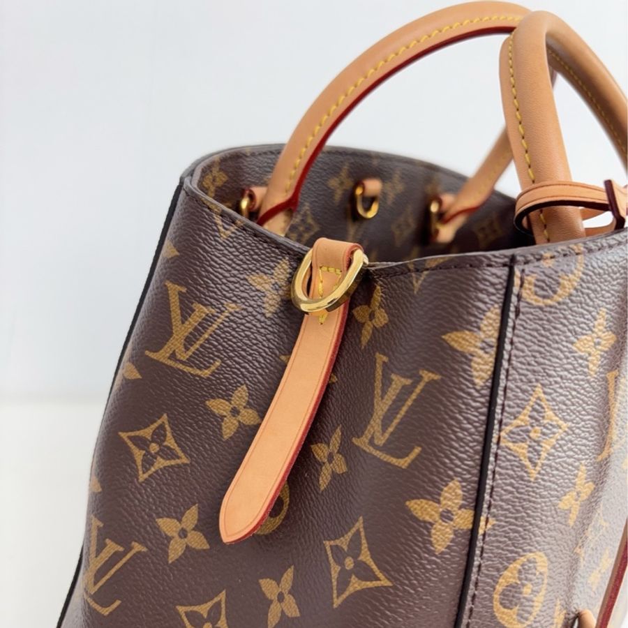 【近新閒置品】Louis Vuitton路易威登 LV 老花17年中號MONTAIGNE蒙田包-2