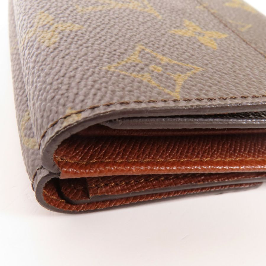 LOUIS VUITTON Monogram Carte Credit Wallet金扣短錢包-10