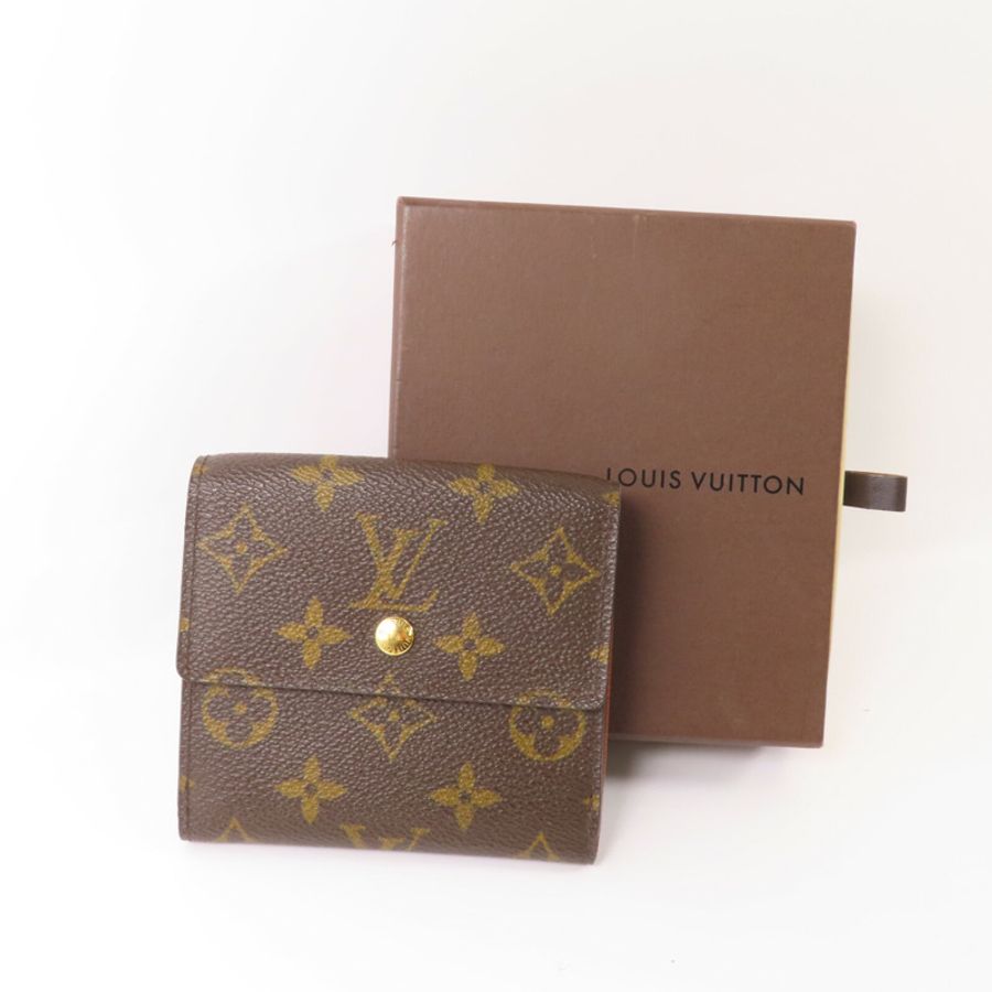 LOUIS VUITTON Monogram Carte Credit Wallet金扣短錢包-16