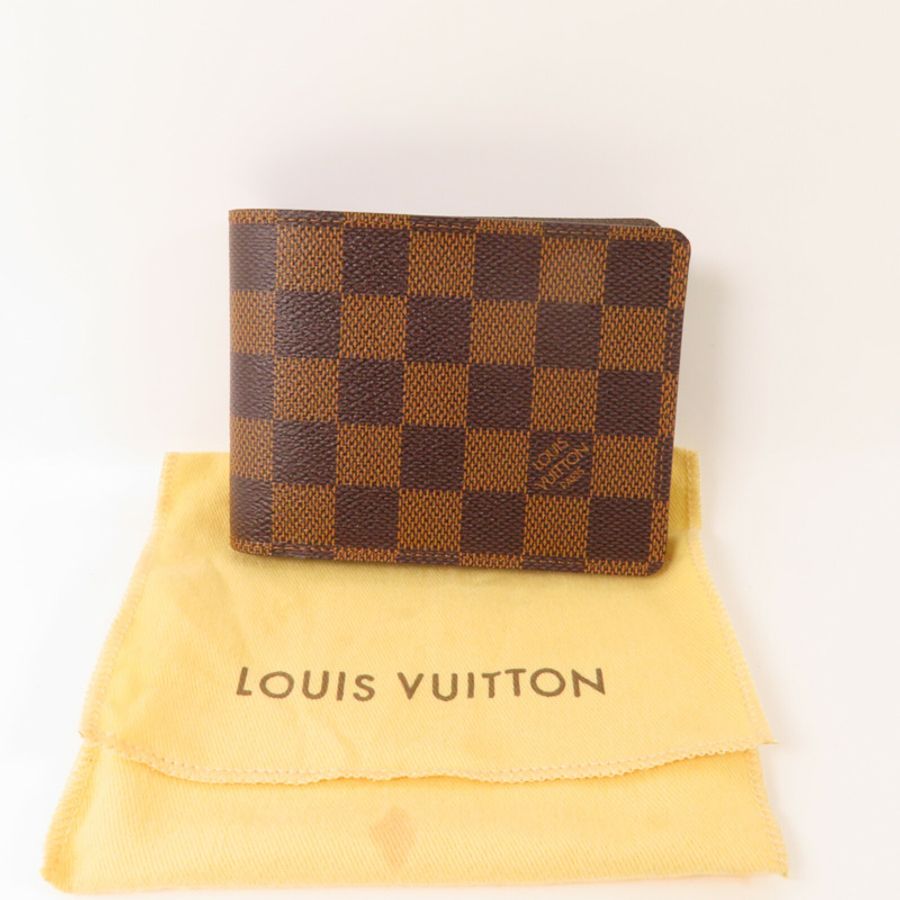 LOUIS VUITTON Damier Ebene Multiple Wallet短錢包-11