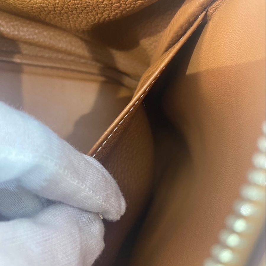 愛馬仕 Hermes Lindy 30 金棕 銀扣-45