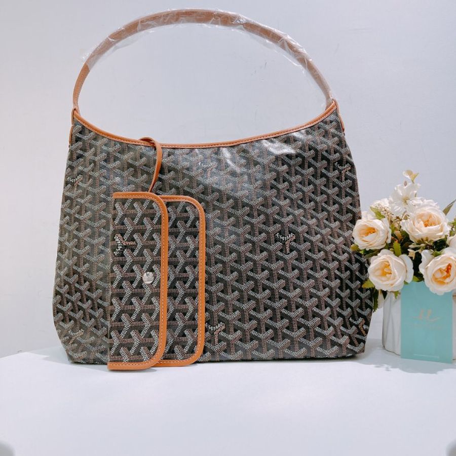 TW4730  Goyard 戈雅 托特包 PM Size 棕色帆布包 size Boheme Hobo Bag Brown-0