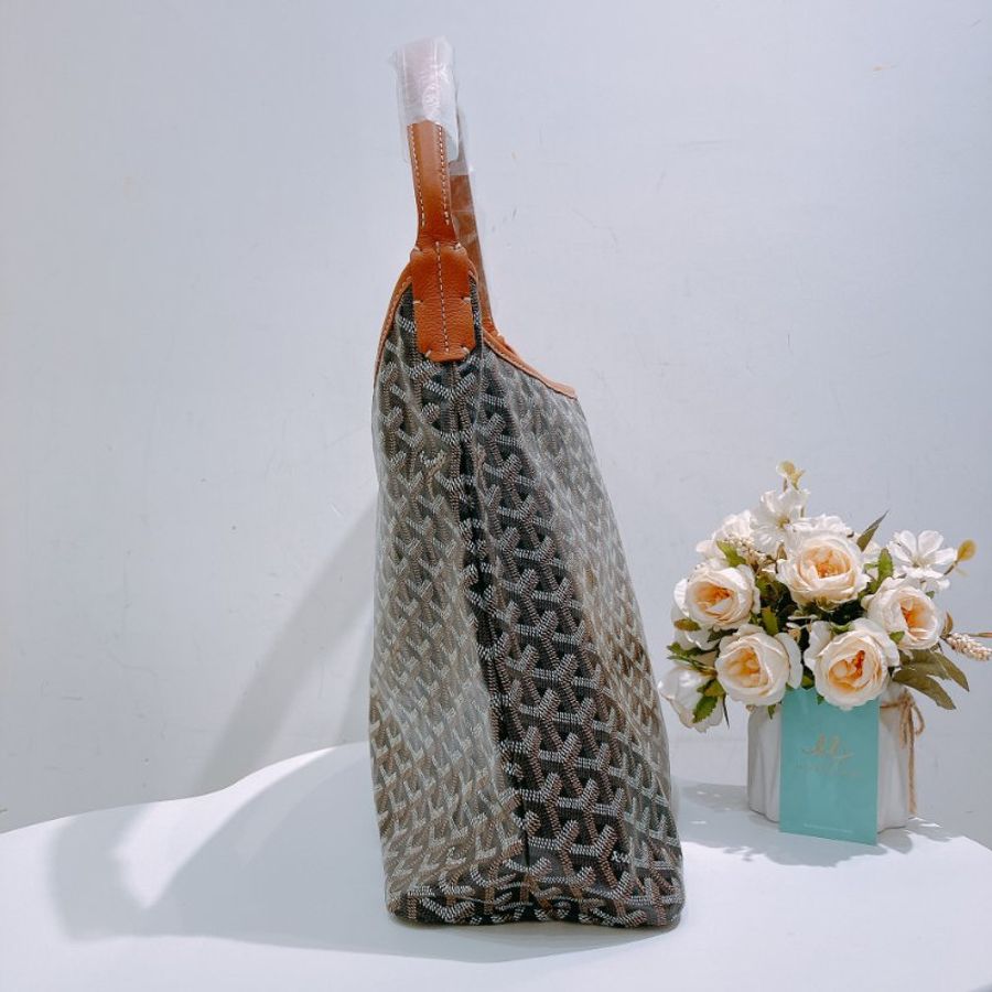 TW4730  Goyard 戈雅 托特包 PM Size 棕色帆布包 size Boheme Hobo Bag Brown-2
