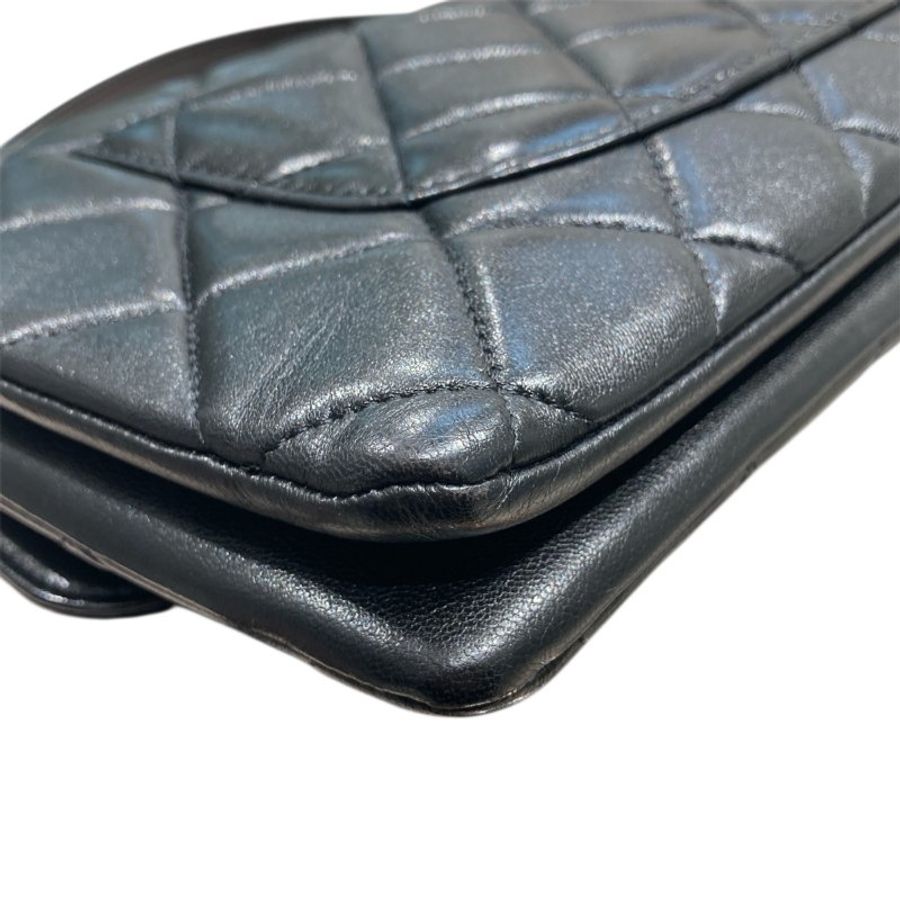 CHANEL 香奈兒 TRENDY CC FLAP BAG 肩背翻蓋包 黑色 山羊皮 淺金扣-8