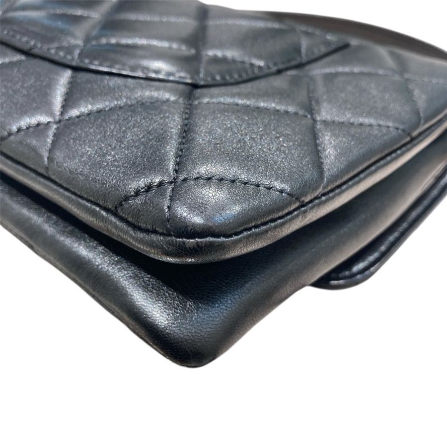 CHANEL 香奈兒 TRENDY CC FLAP BAG 肩背翻蓋包 黑色 山羊皮 淺金扣-9