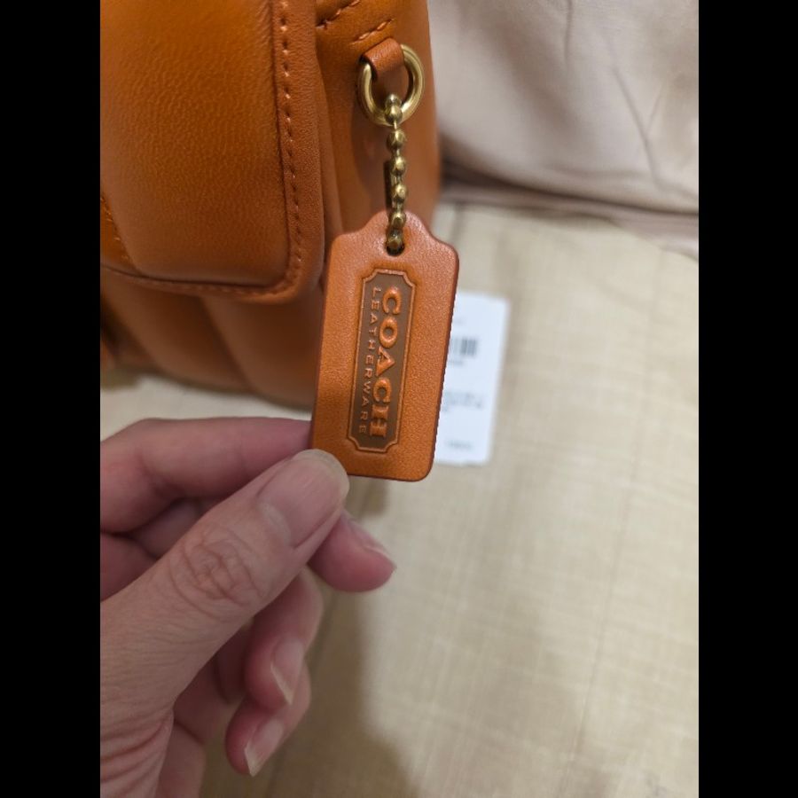 Coach Willis 18 羊皮南瓜橘-15