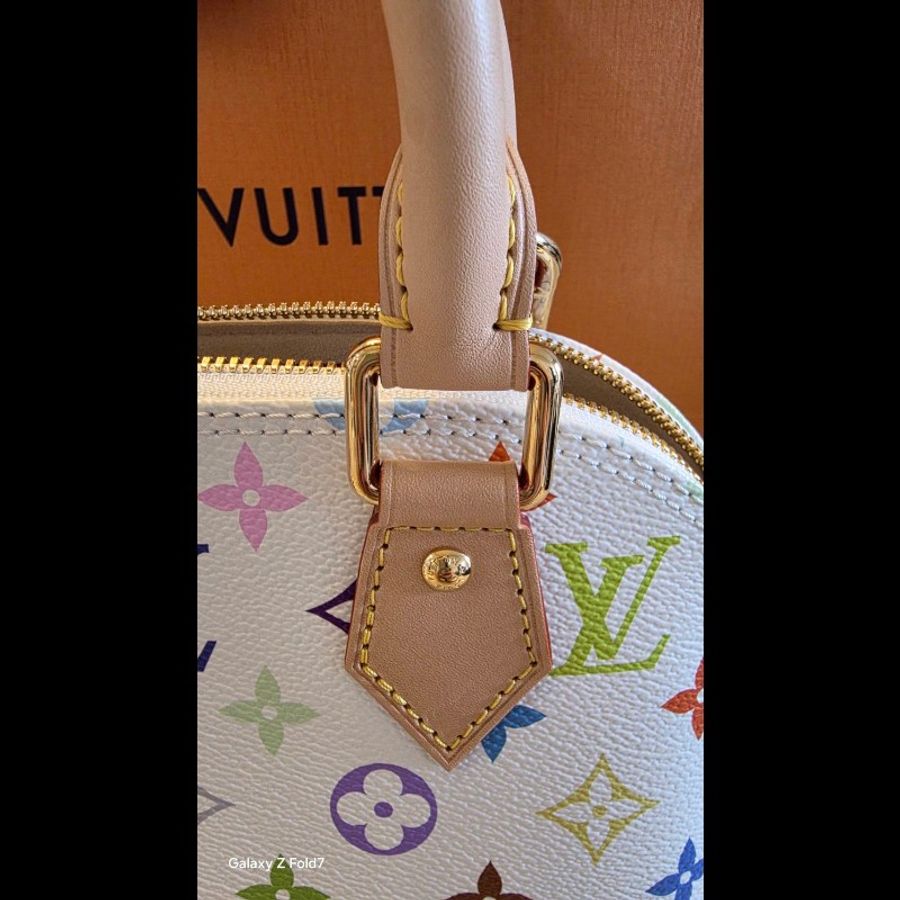 2026芯片款限量 LV x TM 130週年Monogram 村上隆白三彩ALMA BB-4