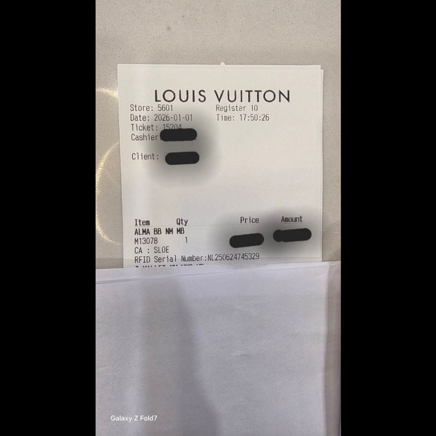 2026芯片款限量 LV x TM 130週年Monogram 村上隆白三彩ALMA BB-19