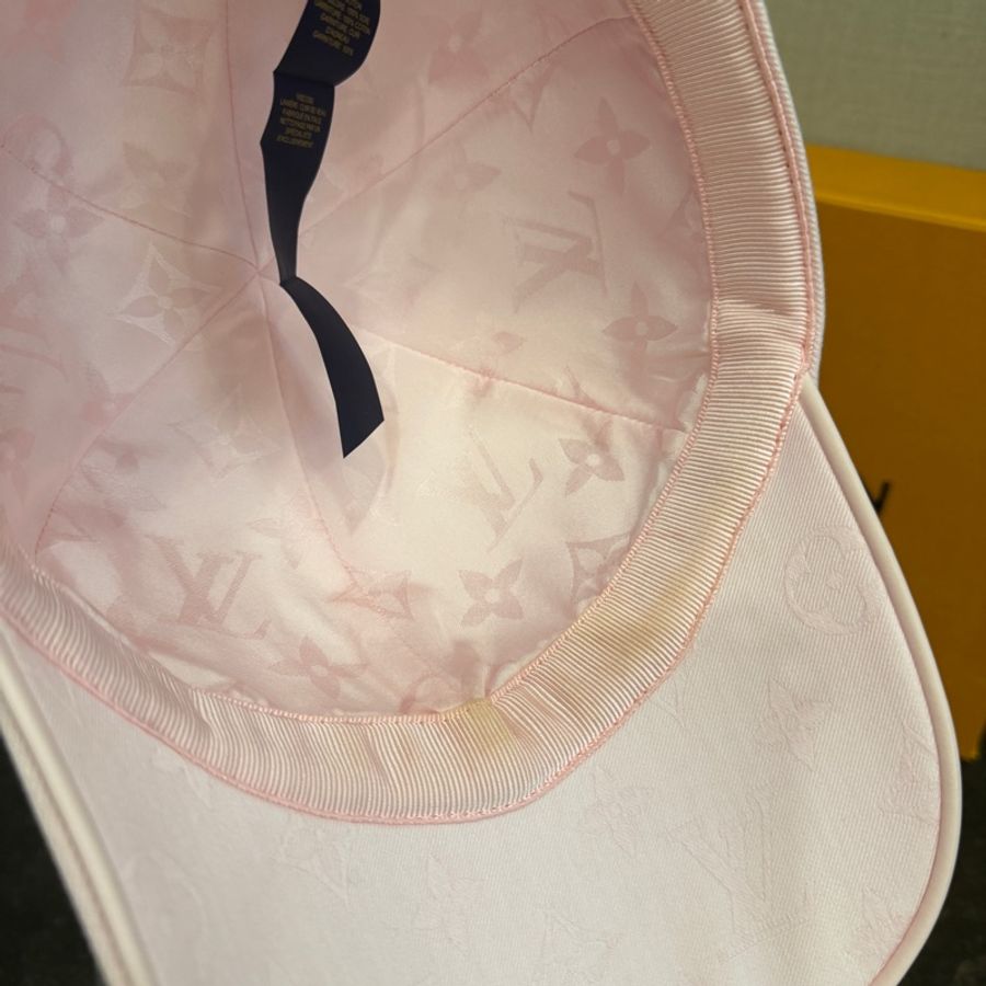 (LOUIS VUITTON)LV粉色鴨舌帽-3