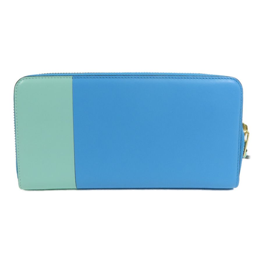LOEWE 牛皮皮革Round Long Wallet金扣拉鏈長錢包-1