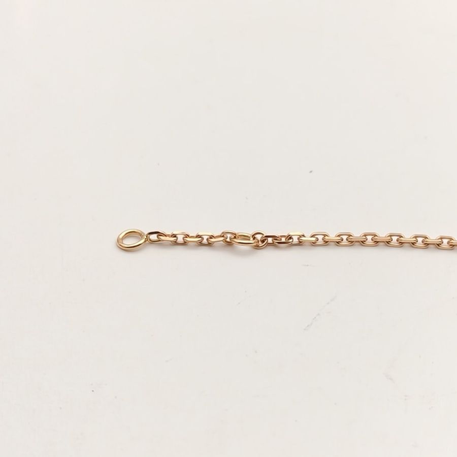 VAN CLEEF&ARPELS LuckySpring手鏈閉合翅膀的瓢蟲18K玫瑰金/紅玉髓/縞瑪瑙S-M碼-4