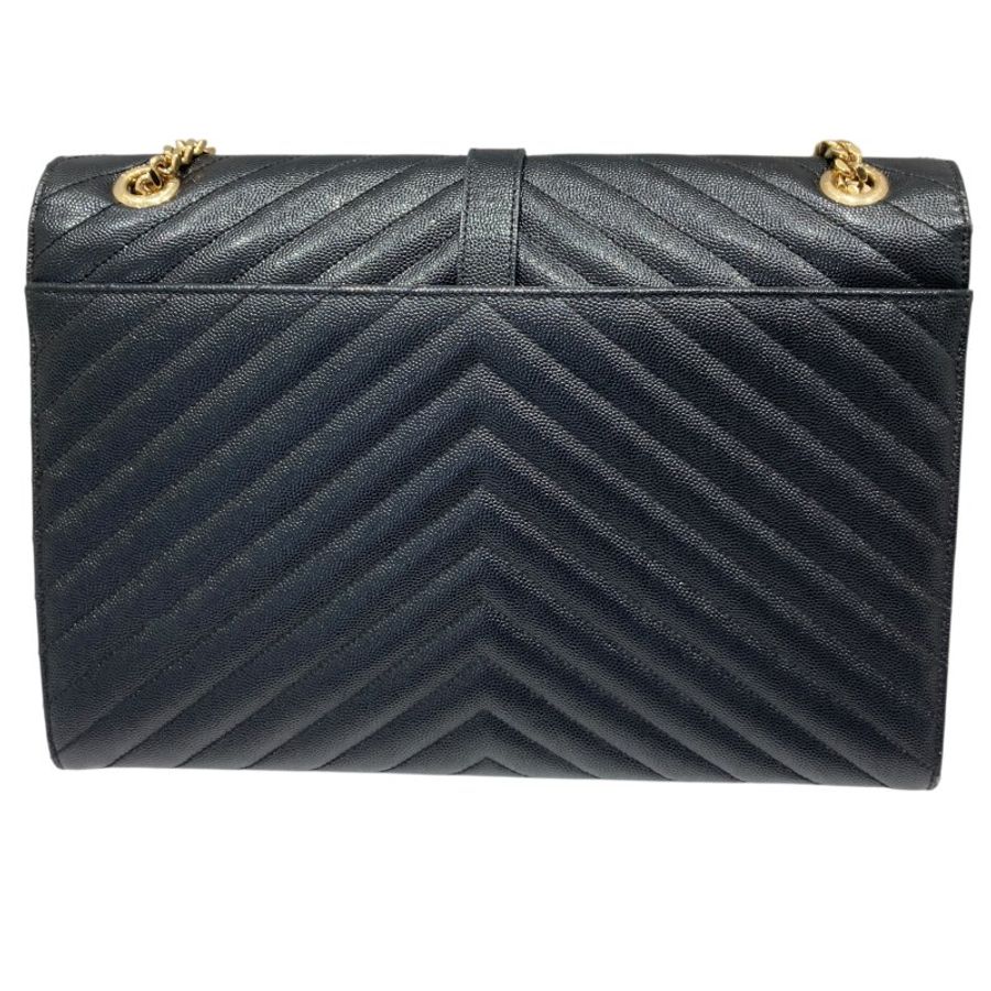 SAINT LAURENT 聖羅蘭 354118 CASSANDRE CHAIN BAG 荔枝皮革 鍊帶 肩背包 黑-3