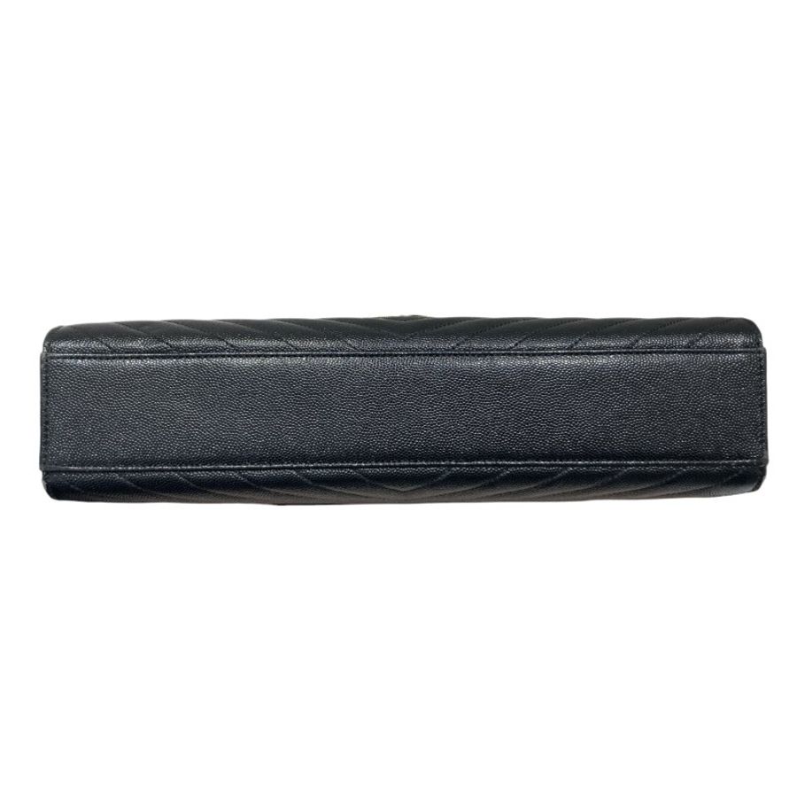 SAINT LAURENT 聖羅蘭 354118 CASSANDRE CHAIN BAG 荔枝皮革 鍊帶 肩背包 黑-6