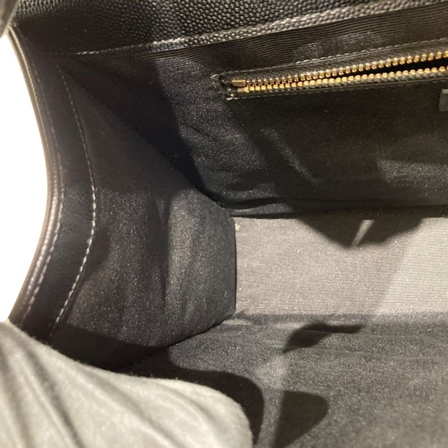 SAINT LAURENT 聖羅蘭 354118 CASSANDRE CHAIN BAG 荔枝皮革 鍊帶 肩背包 黑-15