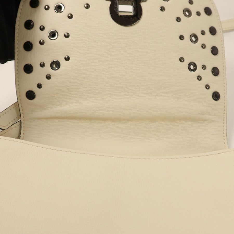 Longchamp 牛皮皮革Shoulder Bag銀扣肩背袋-15