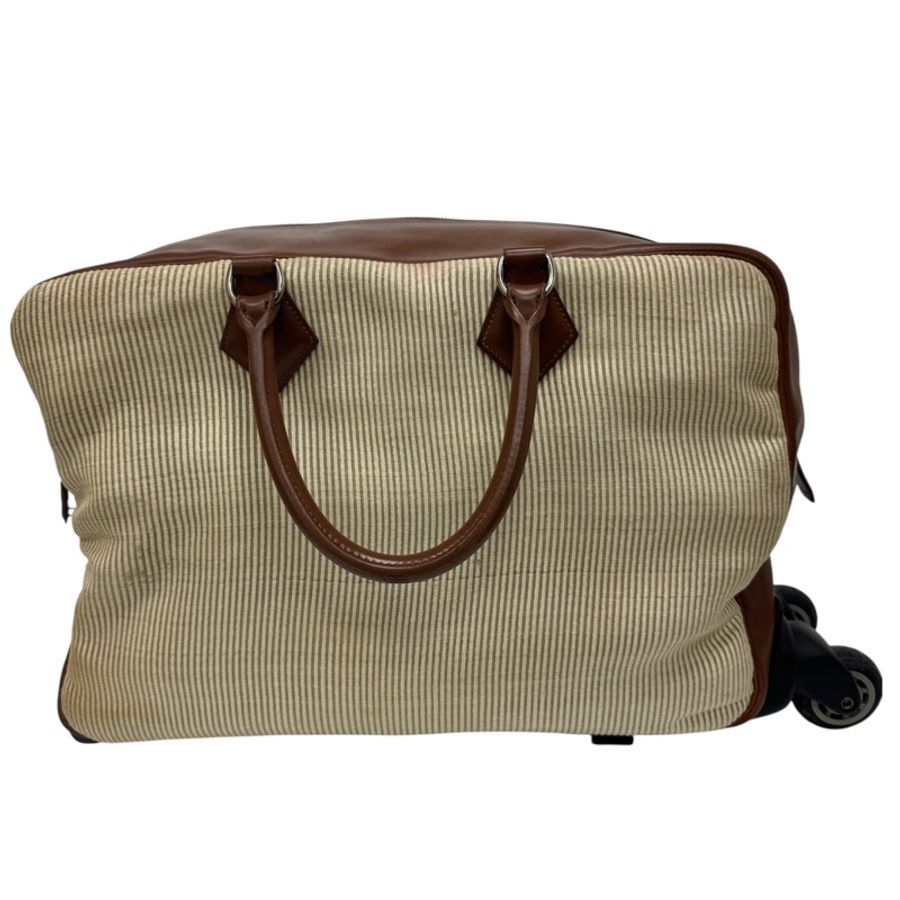 Hermès 棕色拼接旅行箱包 vintage 二手 中古-5