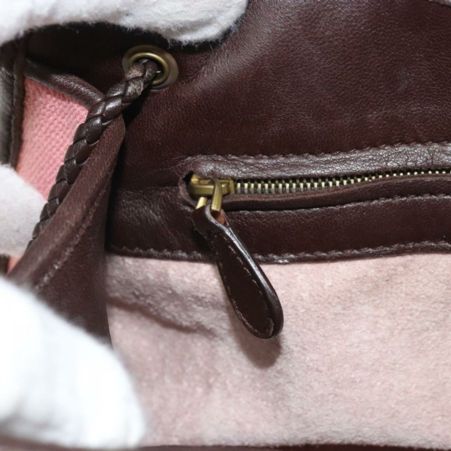 【日本直送】BOTTEGA VENETA 鏈條手提包 帆布 奧特萊斯 粉金 169980 正品 169795V-20