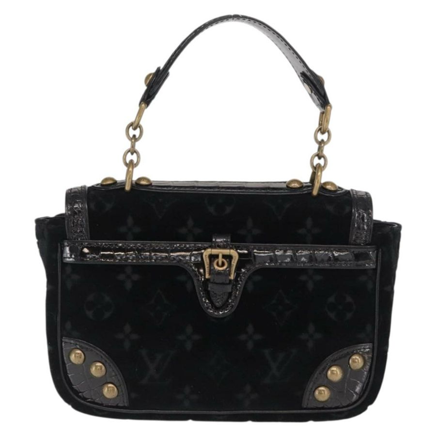 【日本直送】路易威登 Monogram Velours Irvine 手提包 黑色 M92733 LV 正品 168356SAV-1