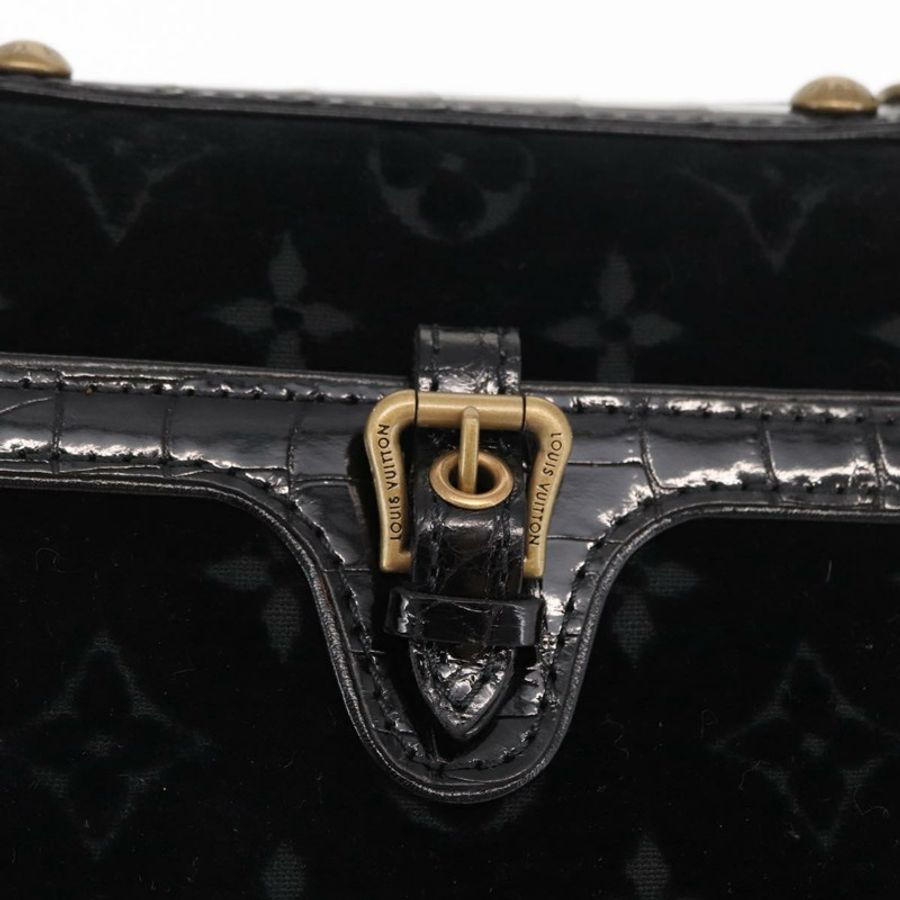 【日本直送】路易威登 Monogram Velours Irvine 手提包 黑色 M92733 LV 正品 168356SAV-17