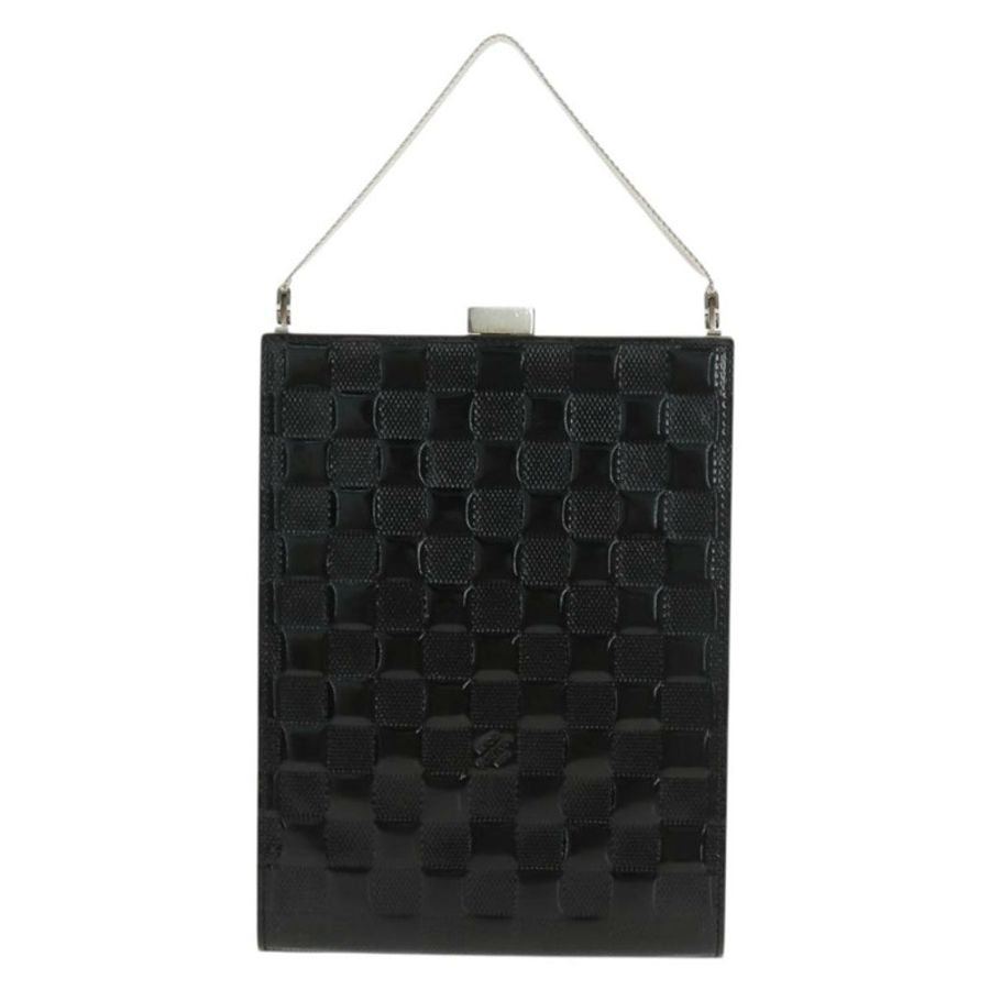【日本直送】路易威登 Damier Vernis Ange GM 手提包黑色 M92103 LV 正品 am10703V-12