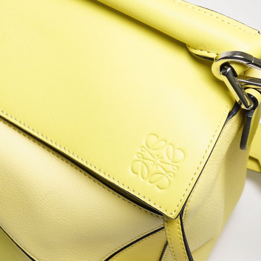 LOEWE 經典Puzzle 中號 芥末黃色-5
