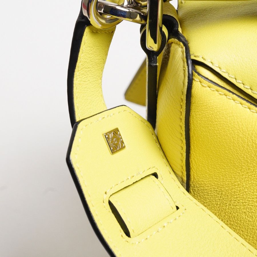 LOEWE 經典Puzzle 中號 芥末黃色-7