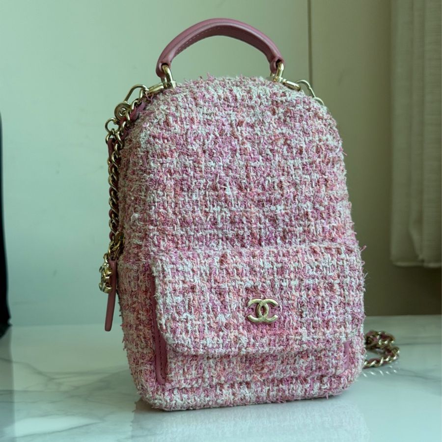 CHANEL 香奈兒迷你後背包 粉色款🩷🩷-2