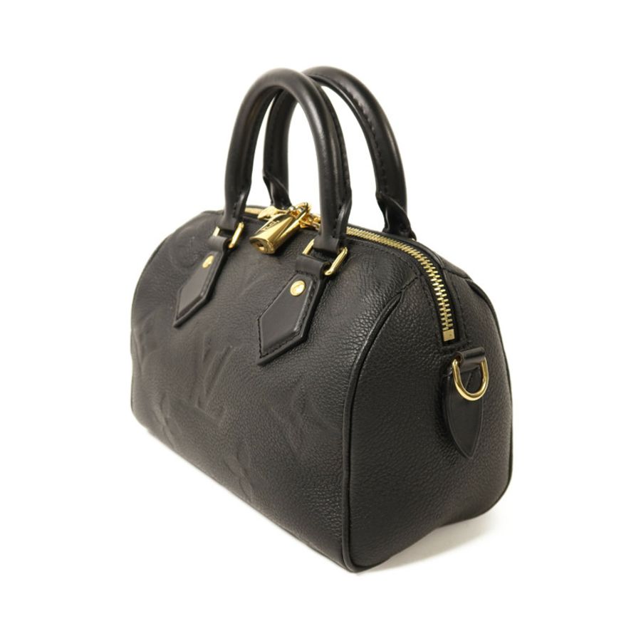 LOUIS VUITTON Monogram Empreinte Speedy Bandouliere 20金扣鏈帶手挽肩背兩用袋-2