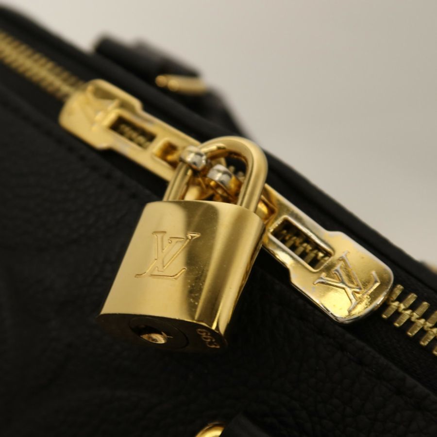 LOUIS VUITTON Monogram Empreinte Speedy Bandouliere 20金扣鏈帶手挽肩背兩用袋-7