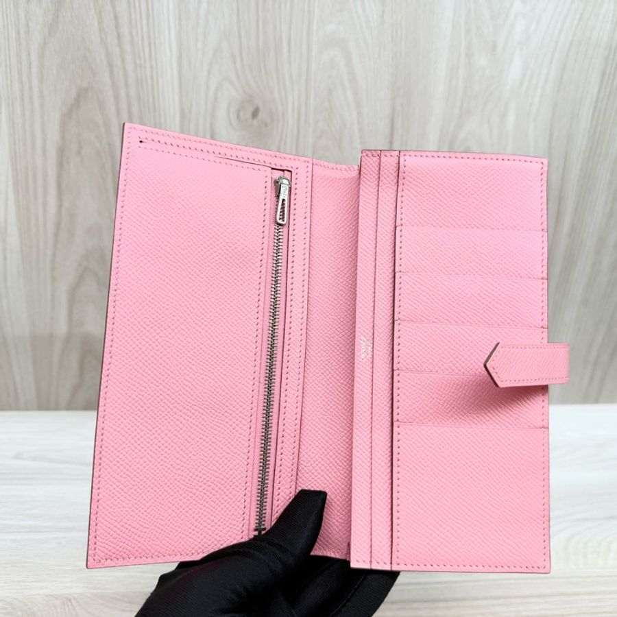 HERMES 1Q粉色銀釦Bearn-10