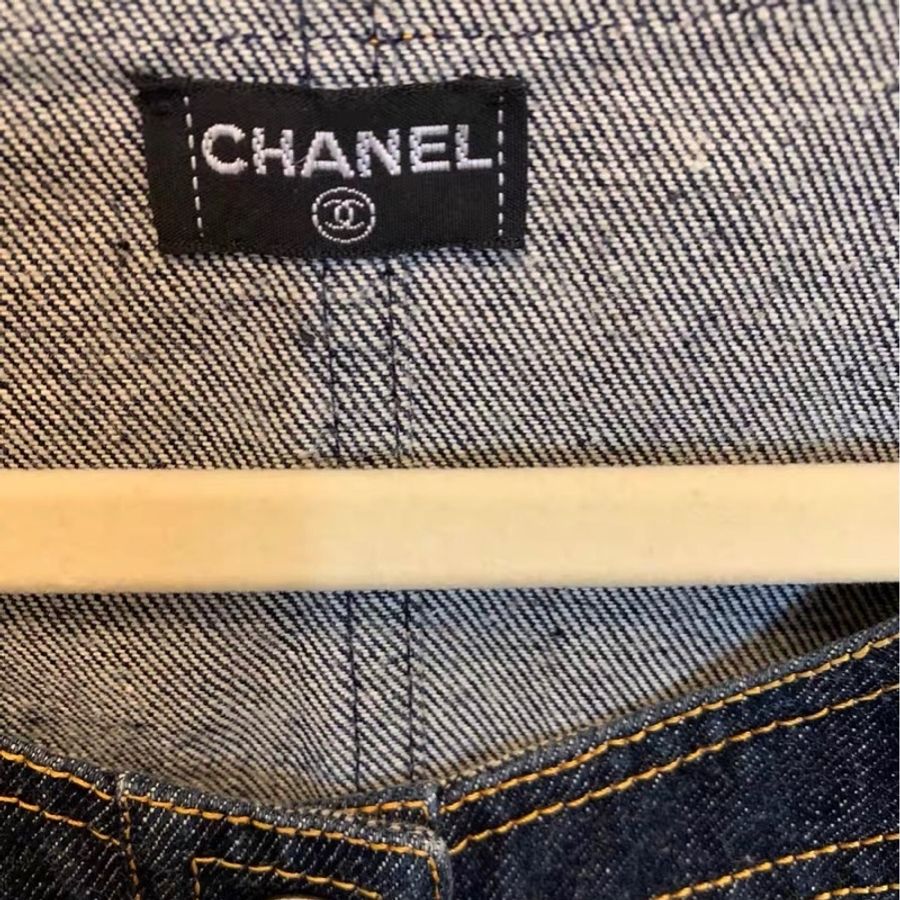 Chanel中古牛仔裙38碼-2