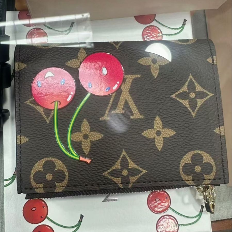 LV x 村上隆联名樱桃零钱包-0