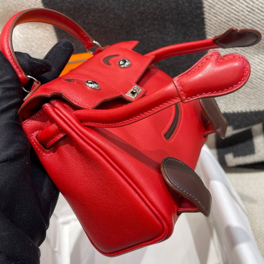 【極致天菜】HERMES KELLY DOLL 紅 台北限定款 全網唯一-4