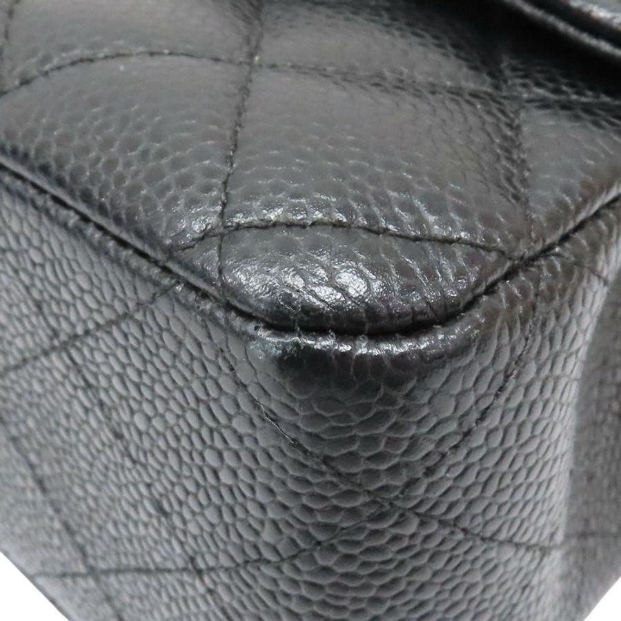 黑色 荔枝紋牛皮 Classic Flap 25 肩背包 金扣【CHANEL 香奈兒】 A01112-14