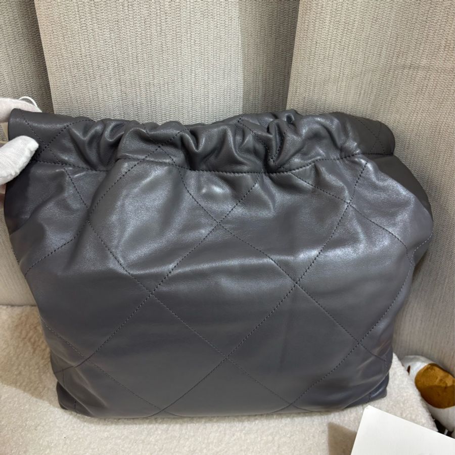 Chanel 22Bag small Grey 灰色小號垃圾袋-1