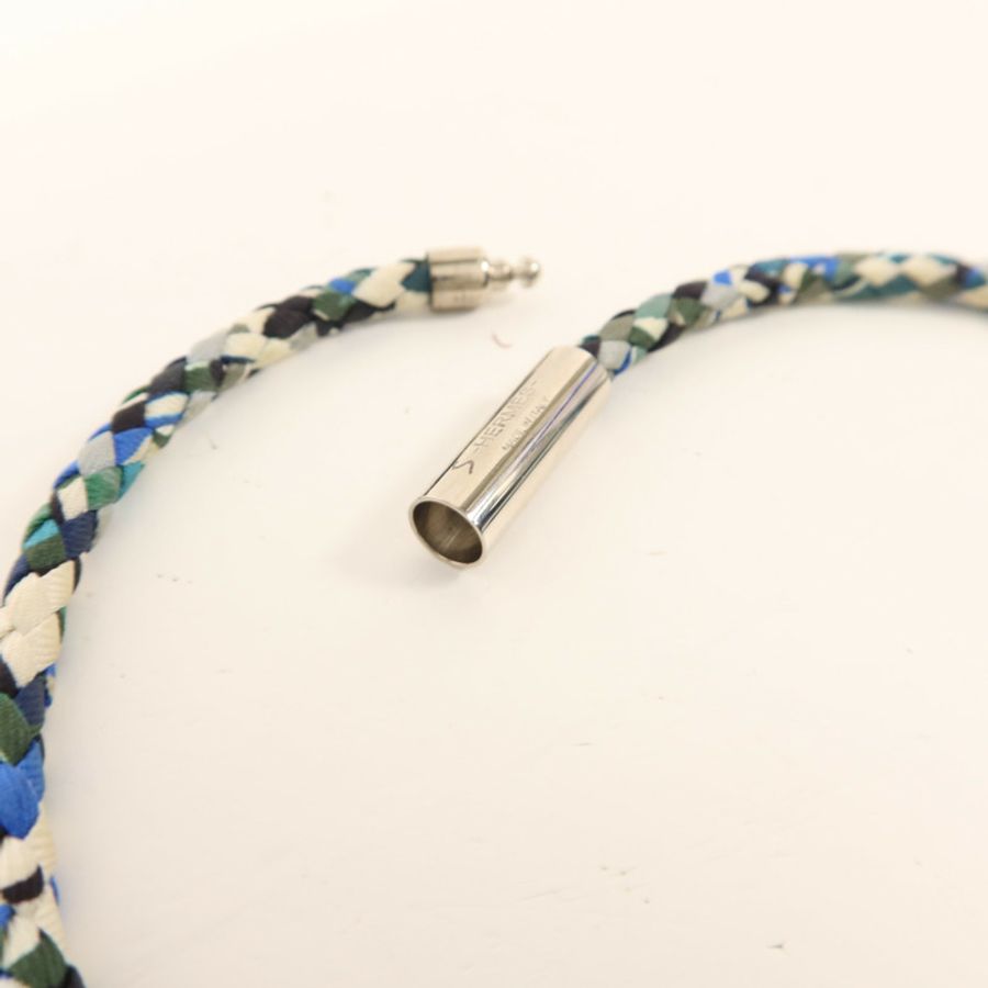 HERMES 絲質Goliath Double Tour銀扣手鏈-9