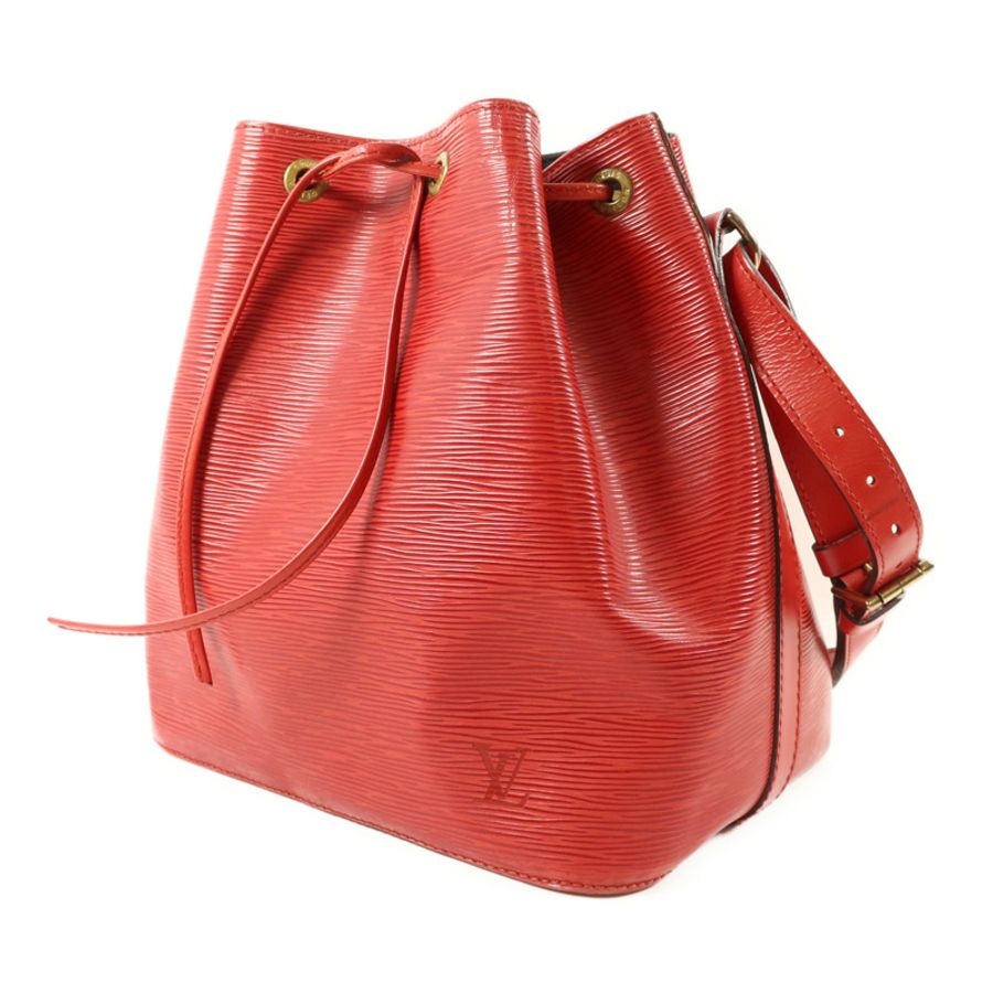 LOUIS VUITTON 水波紋牛皮革Petit Noe金扣肩背袋-2
