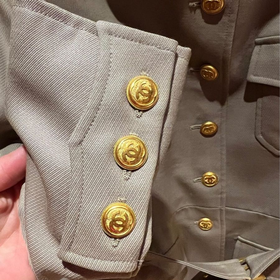 Chanel中古軍裝套裝-5