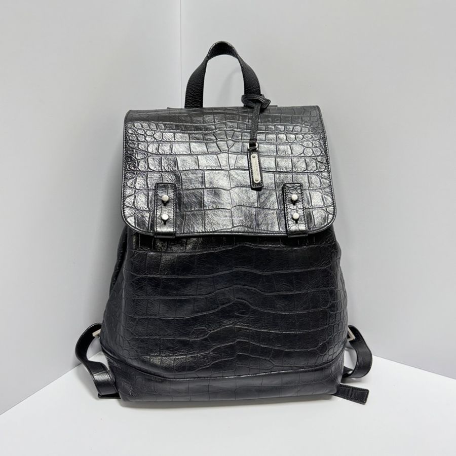 【超級新🌟】 YSL 聖羅蘭 鱷魚紋路 後背包🎒 (專櫃12萬!)-1