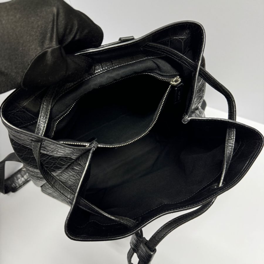 【超級新🌟】 YSL 聖羅蘭 鱷魚紋路 後背包🎒 (專櫃12萬!)-12