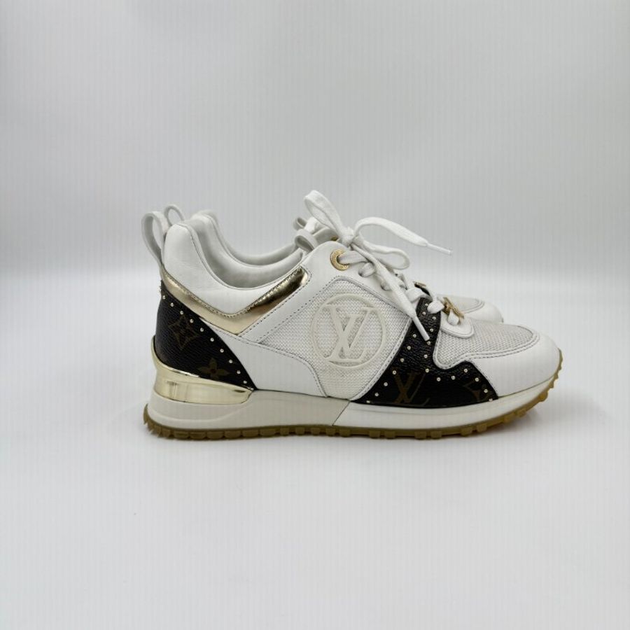 Louis Vuitton -白色拚原花Run Away 運動鞋╻35.5-8