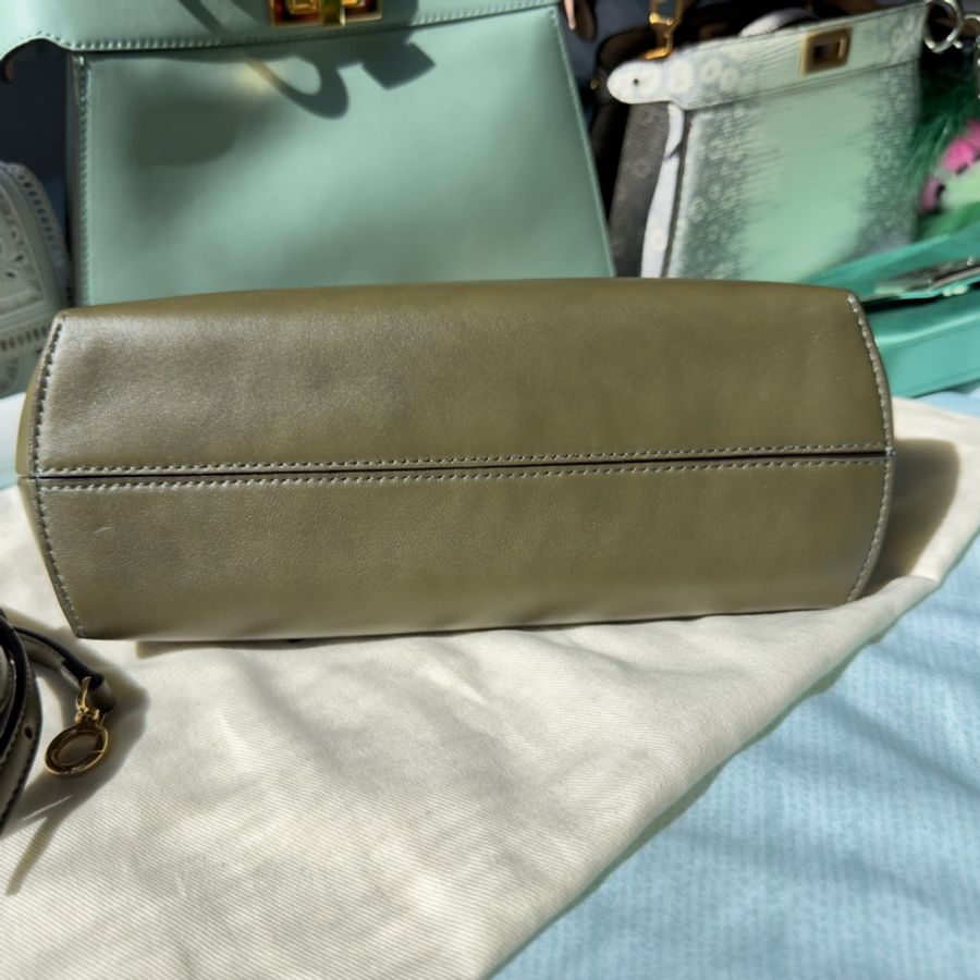 Fendi First bag 芬迪軍綠色/森林綠 手拿包/肩背包-5